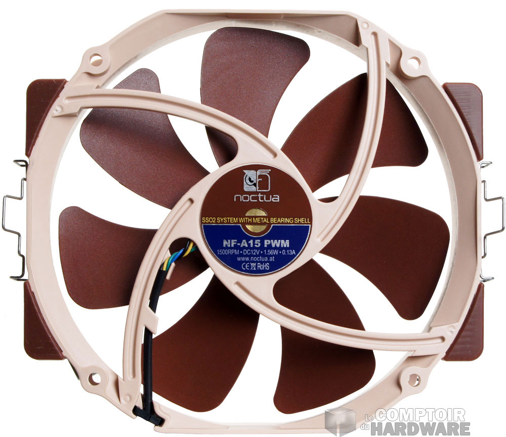 L'arrière du ventilateur, plus classique que le NF-F12