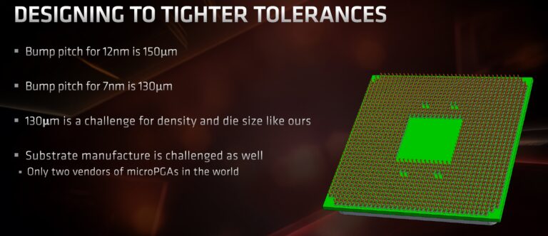 Problématique multi-chip avec process de gravure différent
