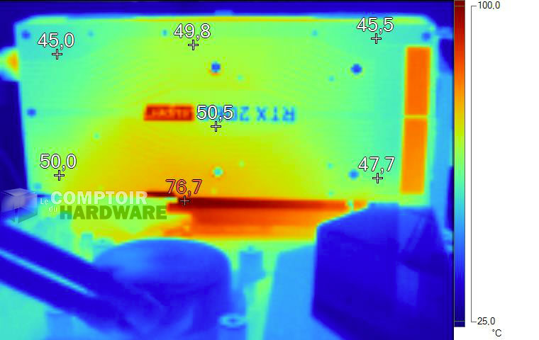 Image thermique de la RTX 2060 SUPER en charge