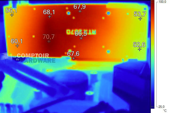 Image thermique de la RTX 2070 SUPER en charge