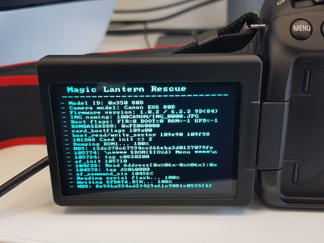 appareil photo update firmware