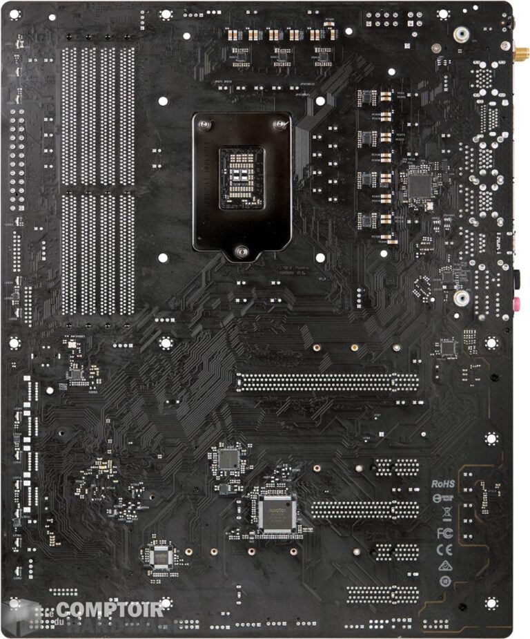 asrock z390 phantom gaming x - vue de derrière
