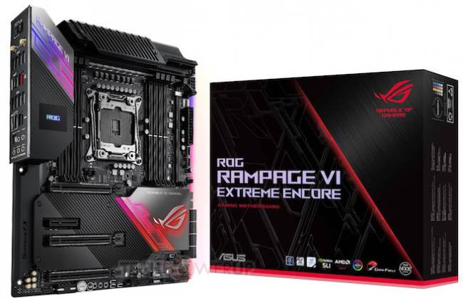 asus rog rampage vi extreme encore x299 carton