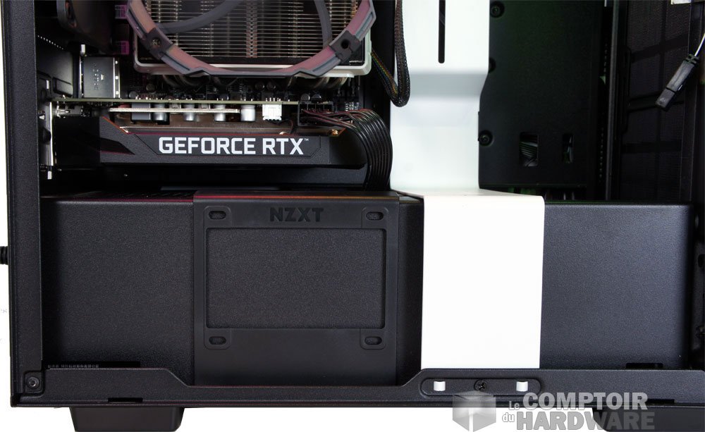 Le support sur le compartiment du H210i