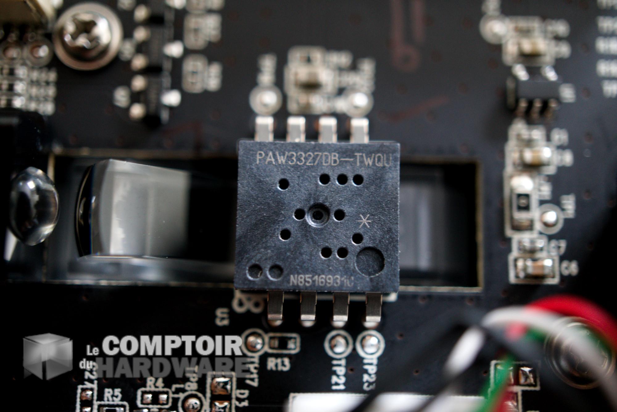 Corsair M55 RGB PRO : Le capteur PAW3327
