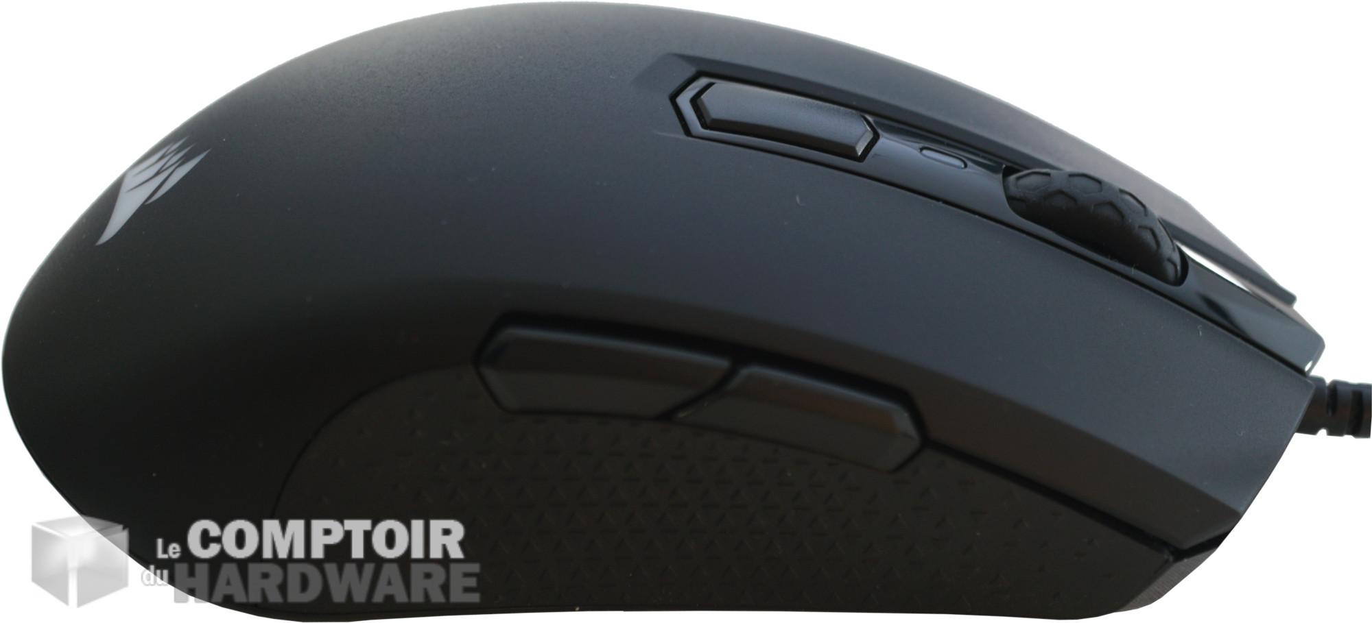 Corsair M55 RGB PRO : le profil droit