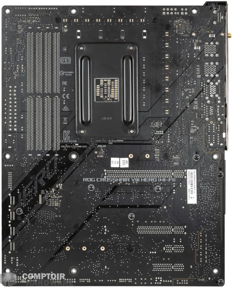 asus crosshair viii hero wifi - vue de dos