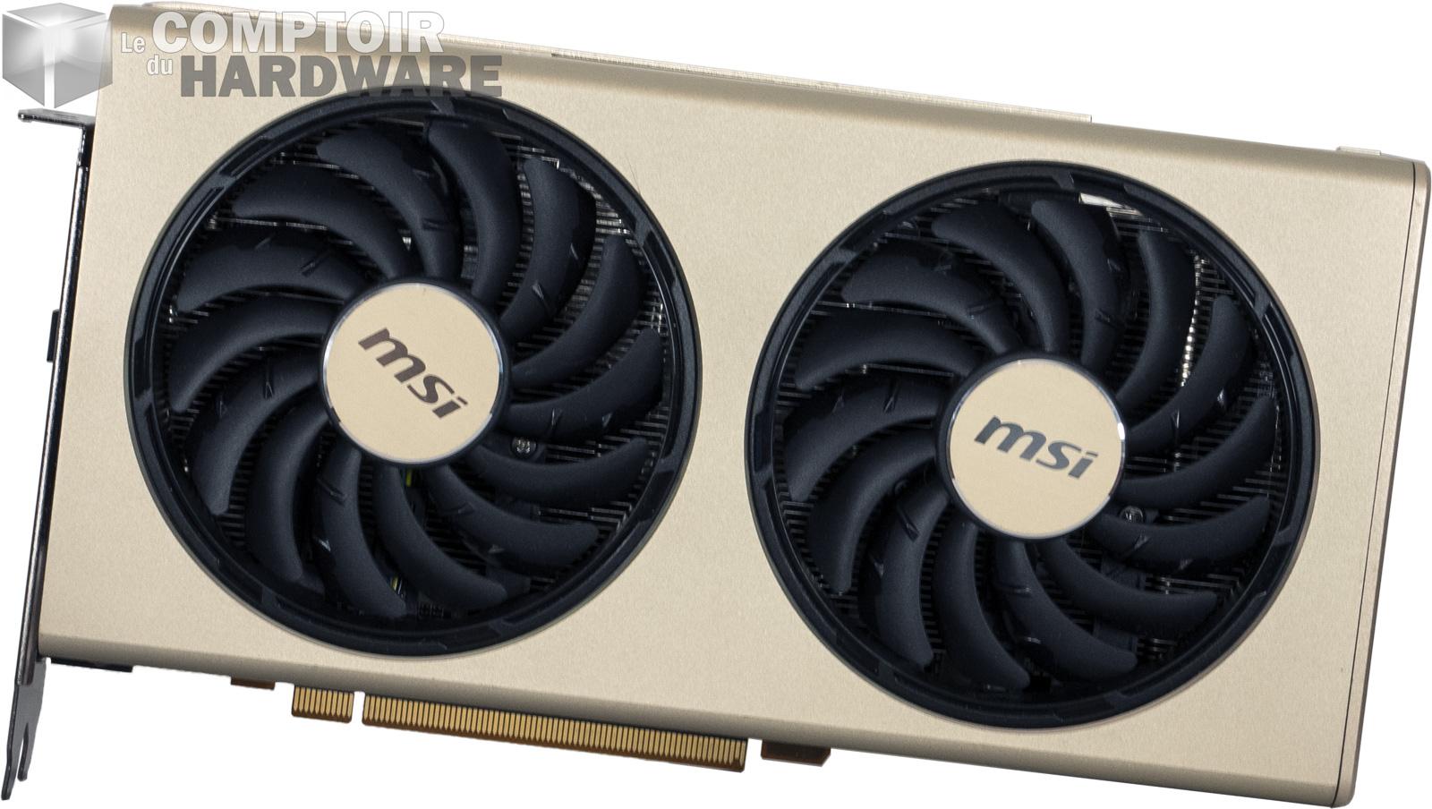 msi rx 5700 xt evoke - vue de face