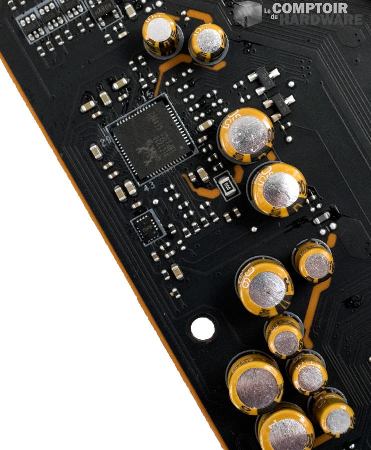 msi x570 meg ace - puces audio : alc1220