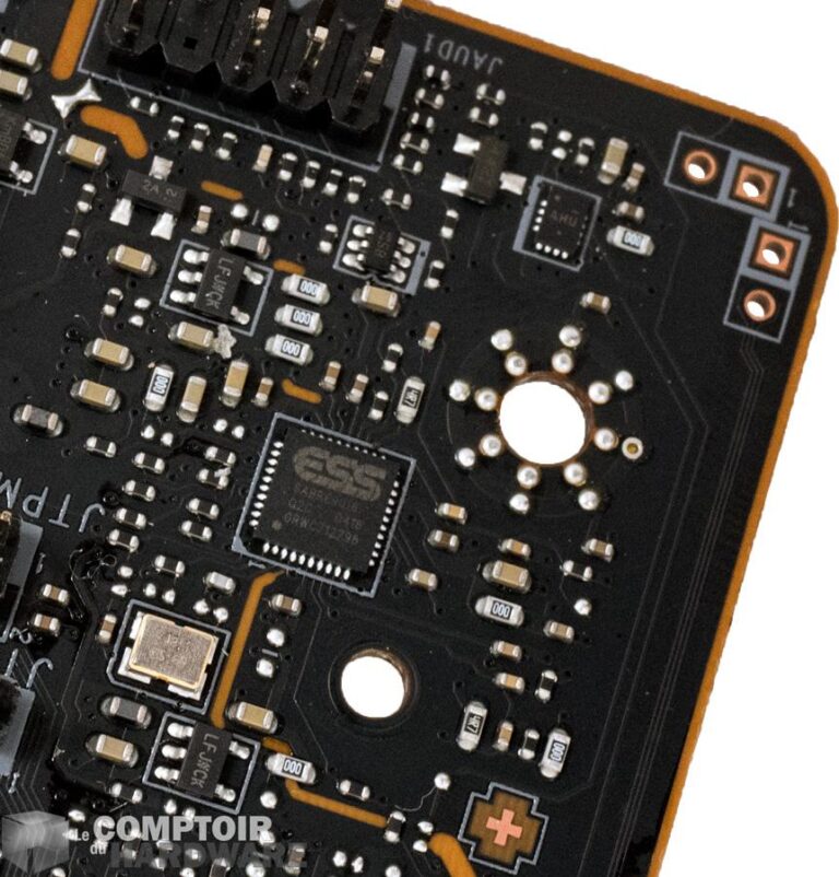 msi x570 meg ace - puces audio : dac