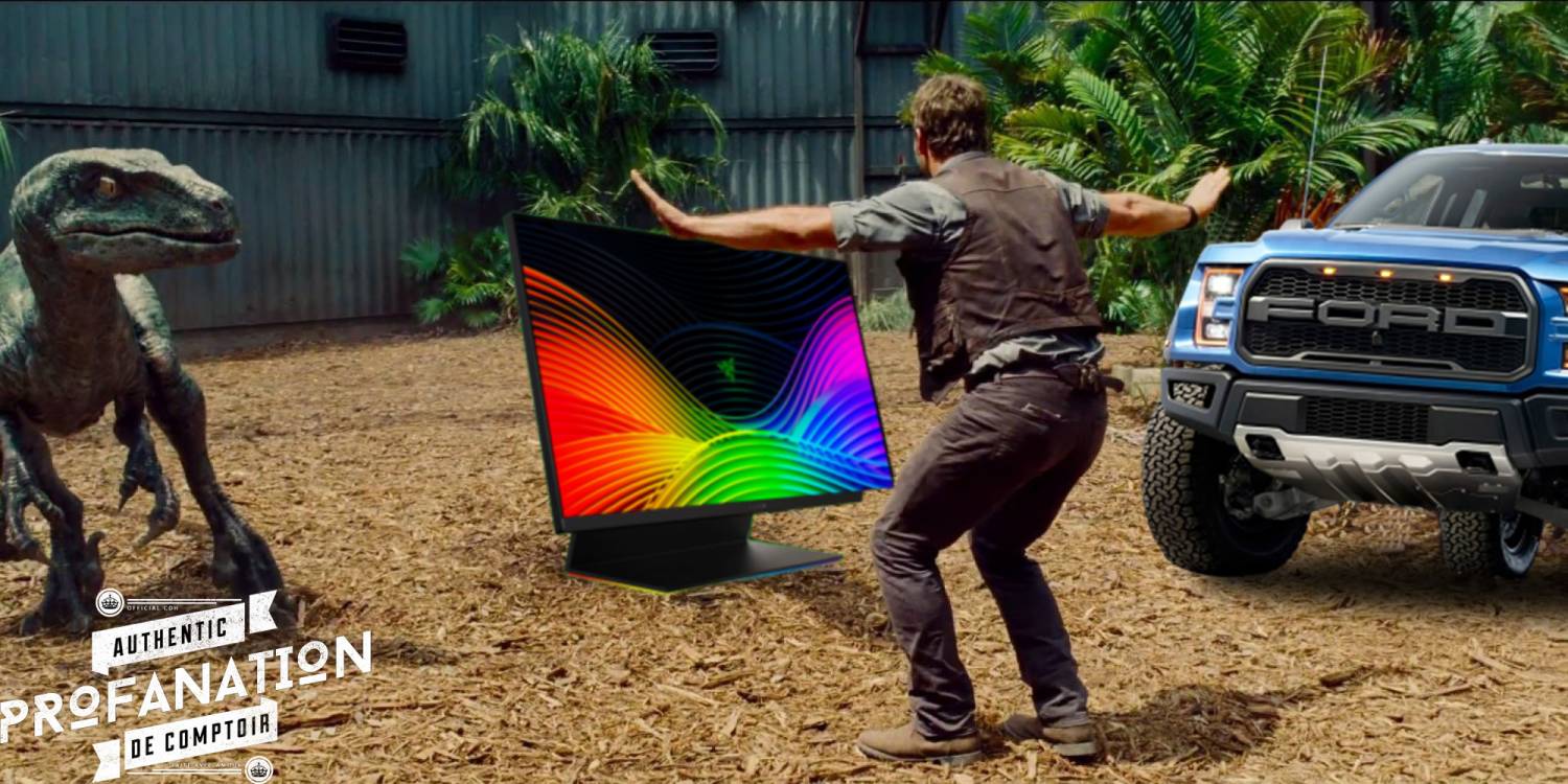 jurassic park raptor razer ford cdh t