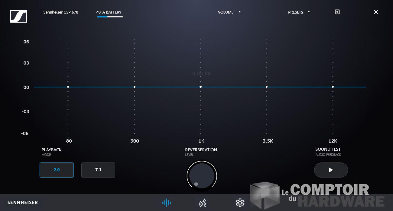 sennheiser gsp 670 - logiciel gaming suite