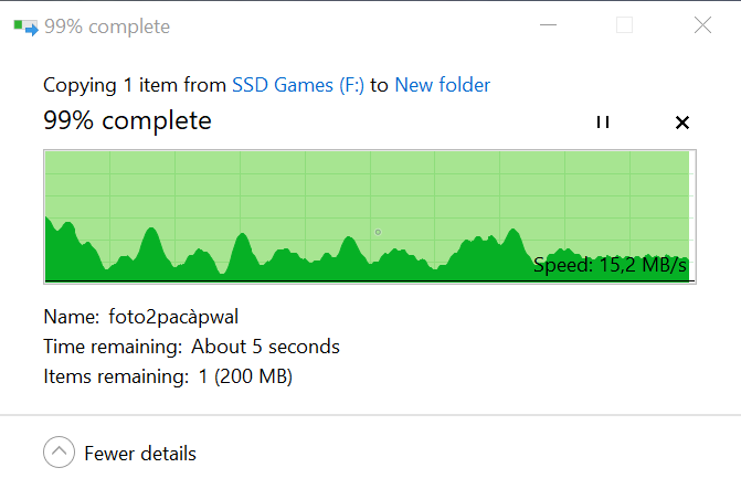 860 EVO -> SP Bolt B75; 100 Go; SSD avec 600 Go de données copiées. 