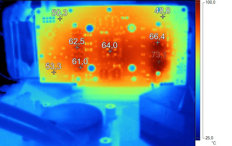 Température en charge de la Palit GTX 1660 SUPER GamingPro