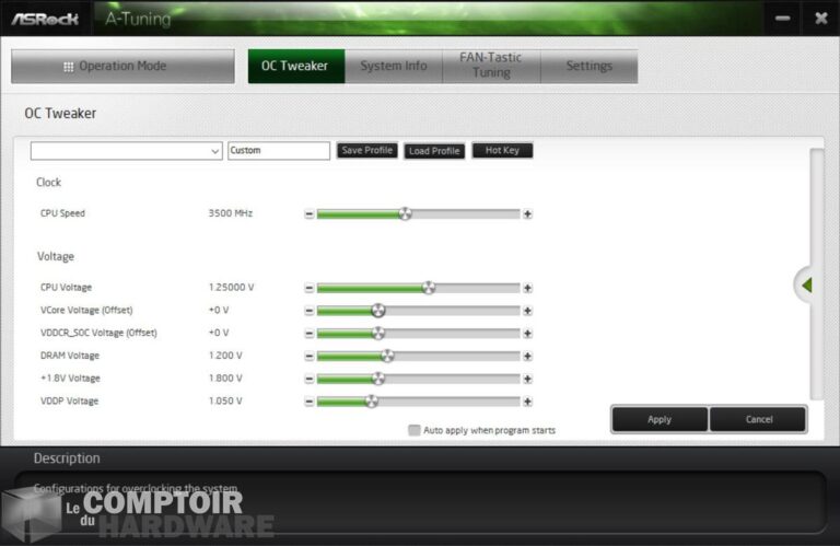 asrock x570 steel legend - logiciel A-Tuning