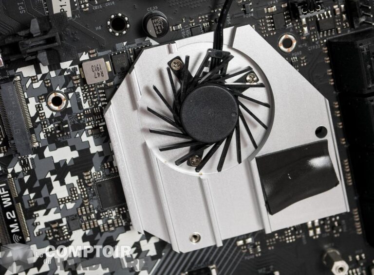 asrock x570 steel legend - refroidissement du chipset x570