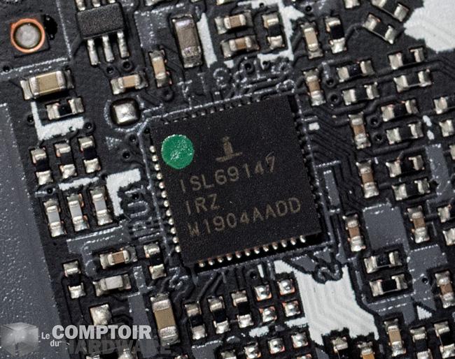 asrock x570 steel legend - contrôleur d'alimentation