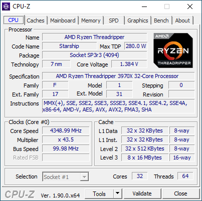 cpuz tr 3970x oc