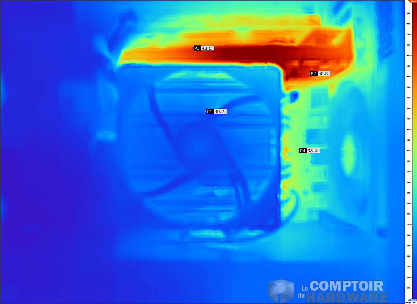 Même zones, après 30 min de charge