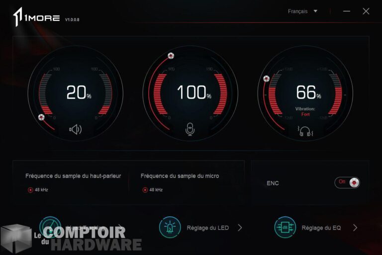 1more spearhead vrx - accueil du logiciel