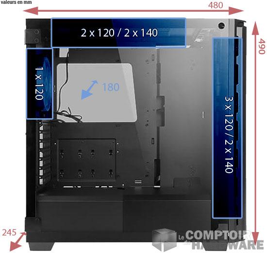 antec nx1000 dimesions