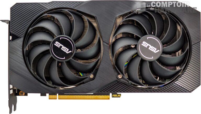 asus dual rx 5500 xt evo - vue de devant