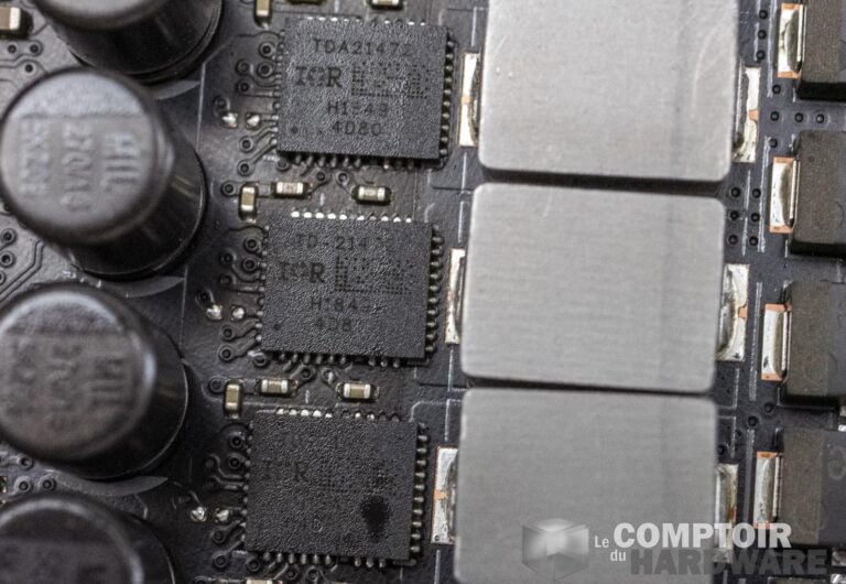 asus rog strix x570-i gaming - vue détaillée des vrm