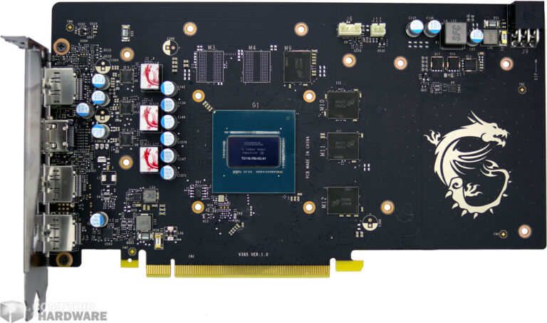 MSI GTX 1650 SUPER Gaming X : le PCB