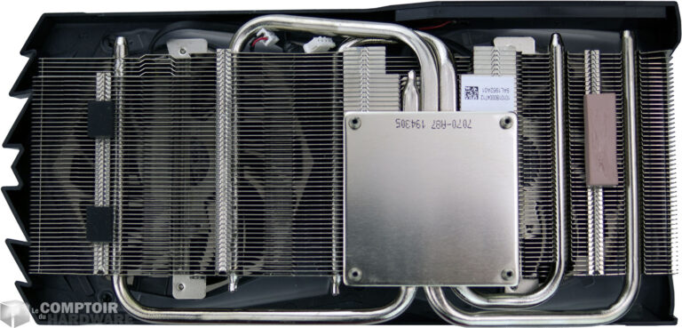 MSI GTX 1650 SUPER : le dissipateur