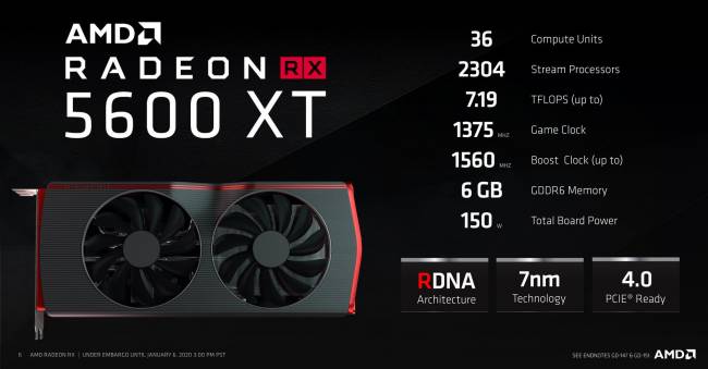 amd radeon rx 5600 xt slide