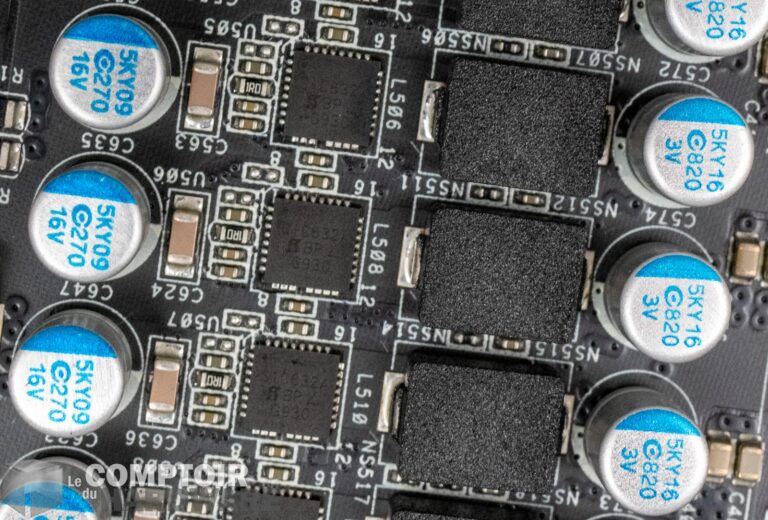 asrock rx 5700 xt taichi x - vrm du GPU