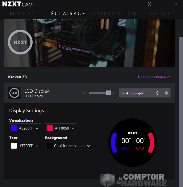 La gestion de l'écran des Z-3