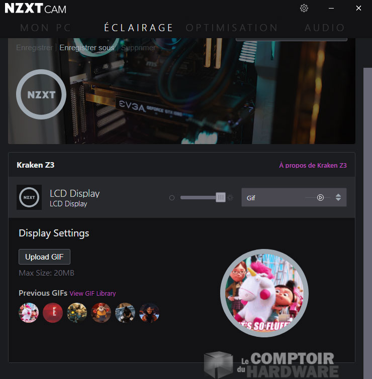 Les .GIF pour les versions Z