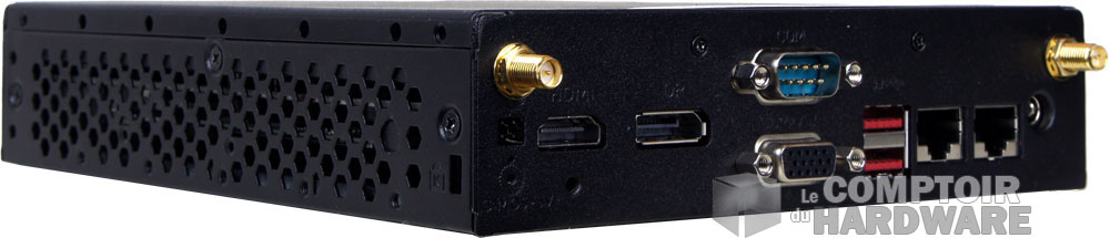 L'arrière du boîtier.