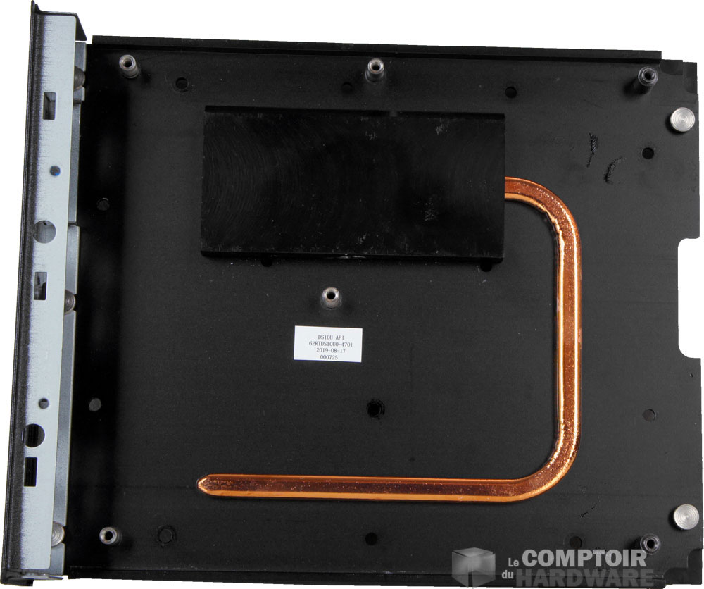 Le caloduc en U et le support de transfert pour le CPU