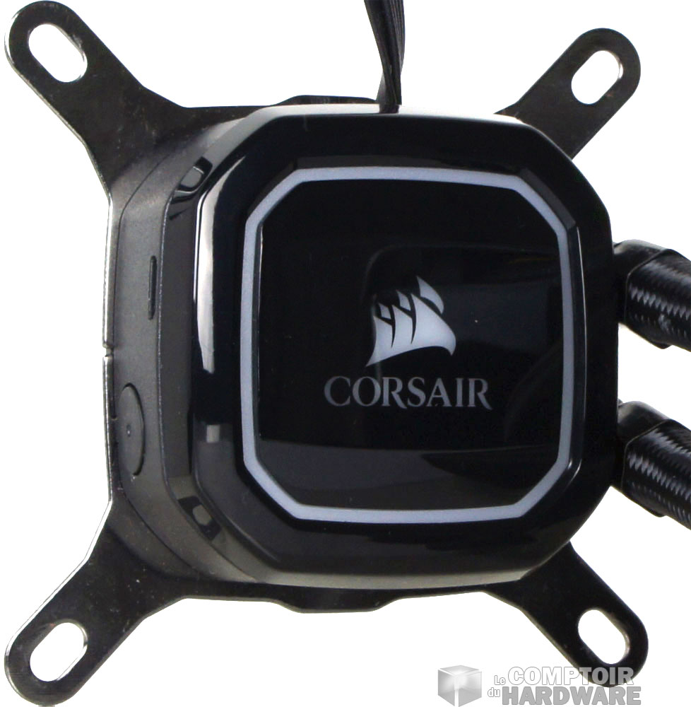 Le dessus du bloc, avec le logo du créateur