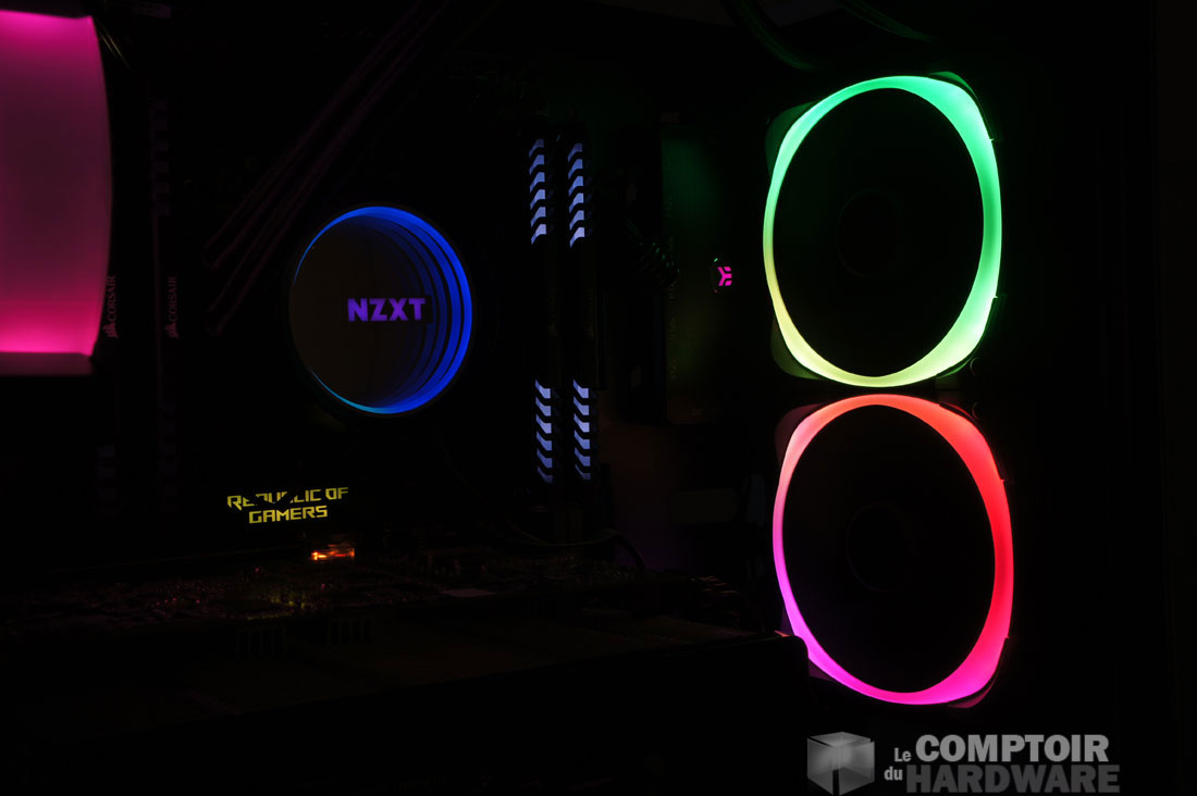 Le Kraken RGB en place