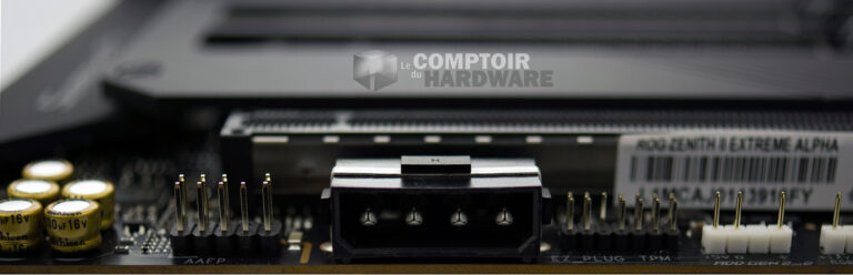 Asus Zenith II Extreme Alpha : alimentation d'appoint pour ports PCIe