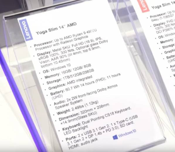 lenovo yoga slim14 4900u
