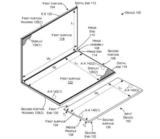 microsoft surface neo keyboard patent