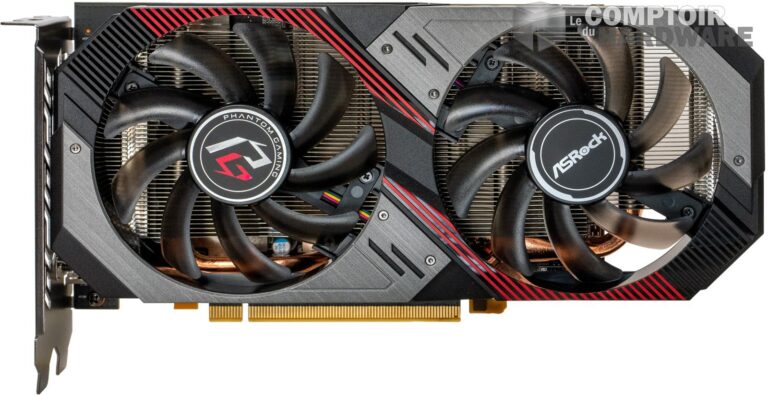 asrock phantom gaming rx 5500 xt - vue de devant