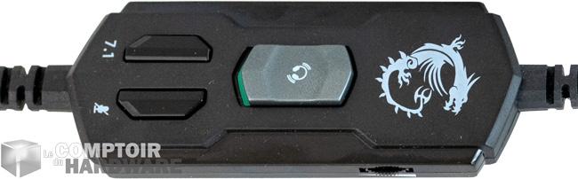 msi immerse gh50 - télécommande