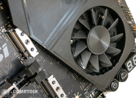 msi x570 meg unify - refroidissement du chipset
