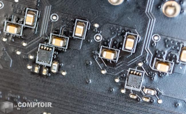 msi x570 meg unify - dédoublement des phases d'alimentation