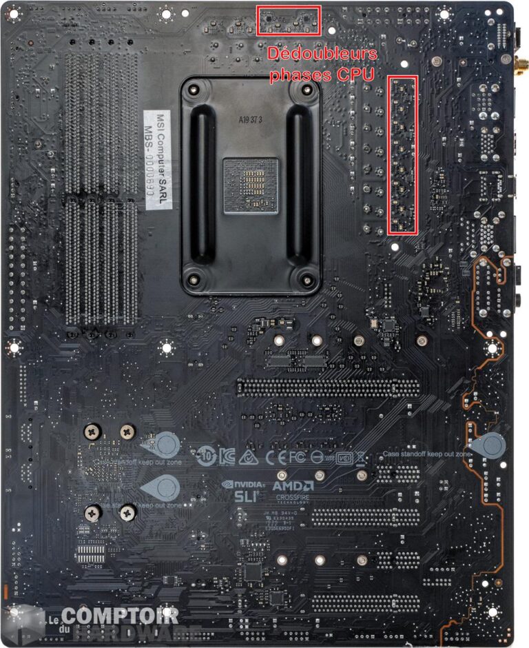msi x570 meg unify - pcb en vue de dos