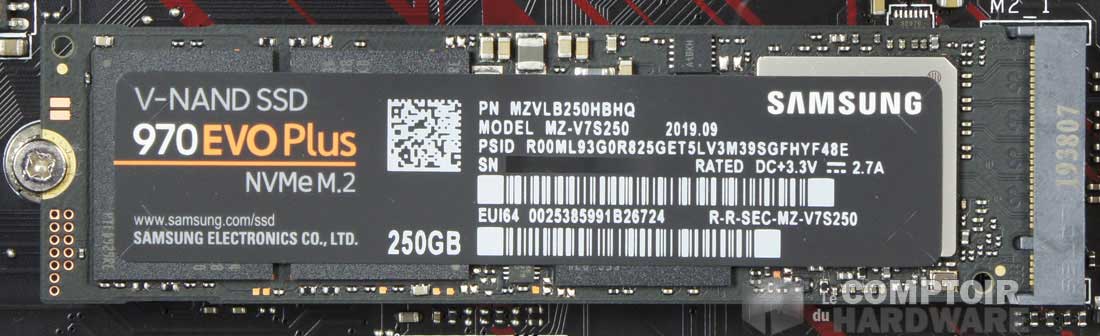 Le SSD Samsung optionnel