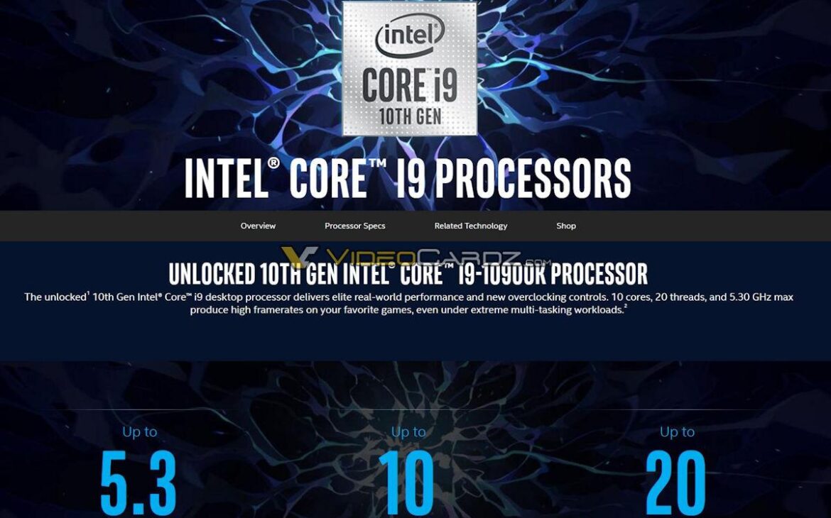 La sauce i9 avec le 10900K