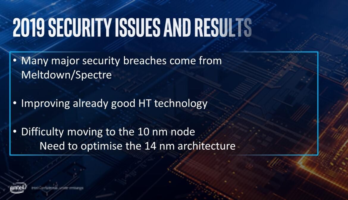 constat de sécurité intel 2020