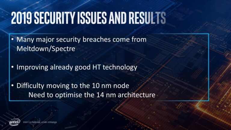 constat de sécurité intel 2020