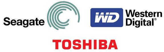 logo toshiba seagate wd